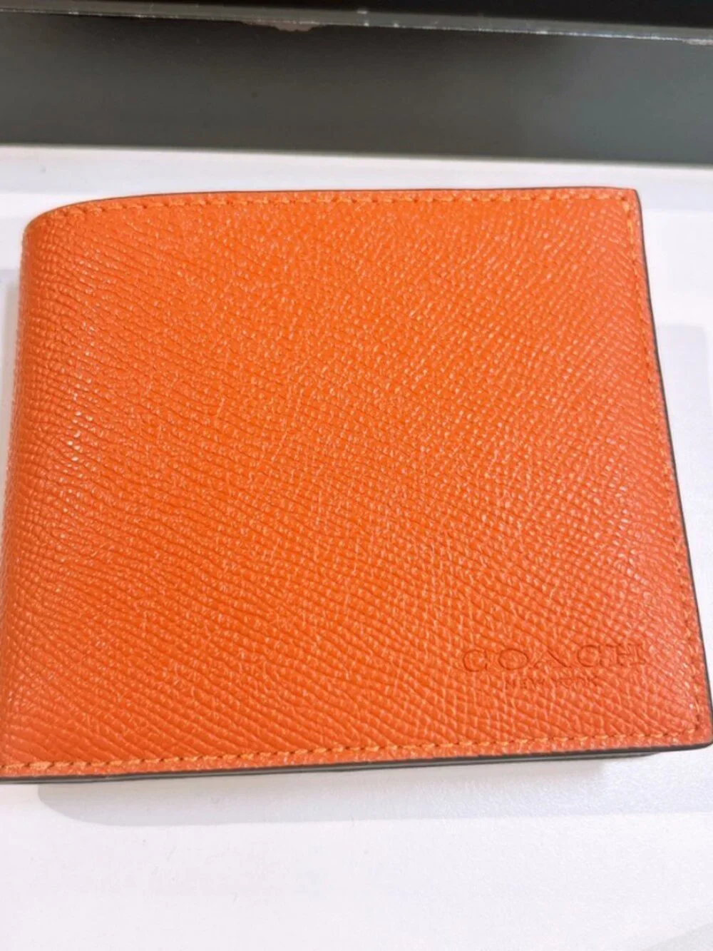 Coach Id Billfold Wallet CEB80 Spice Orange